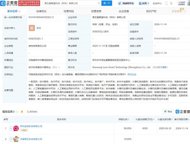 近日成立,为吴剑,注册资本5000万元,业务涵盖网络技术服务